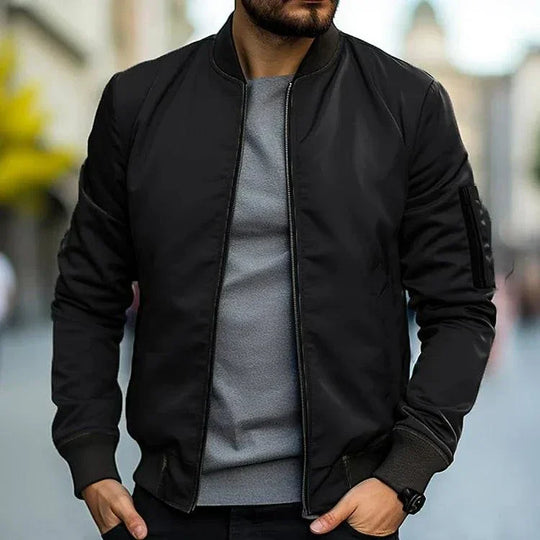 Men's Zip-Up Bomber Jacket | Classic Everyday Style