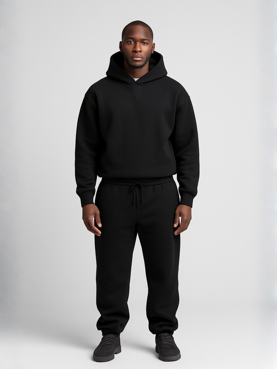 Men's Oversized Hoodie and Jogger Set — Relaxed Fit Casual Tracksuit