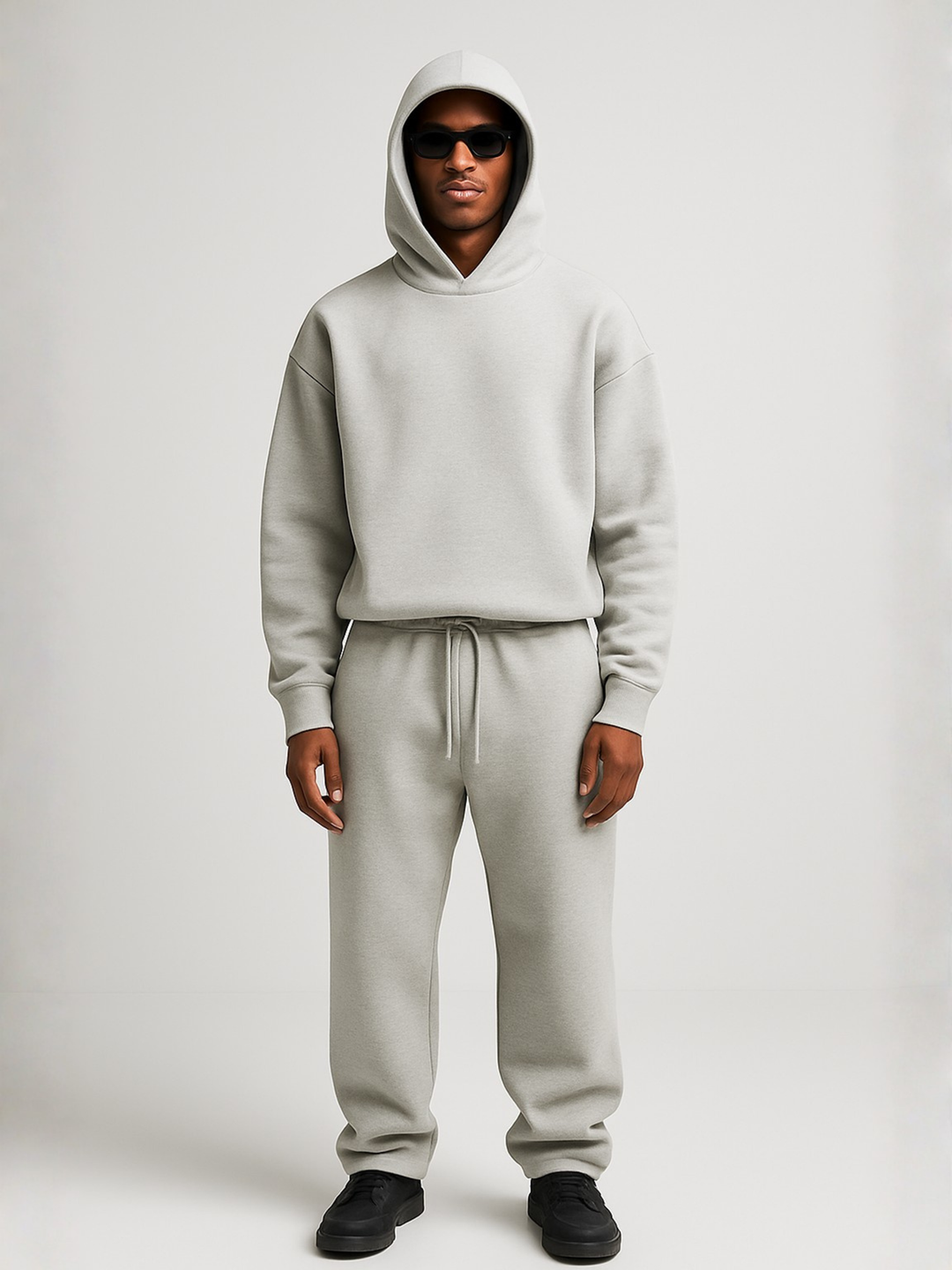 Men's Oversized Hoodie and Jogger Set — Relaxed Fit Casual Tracksuit