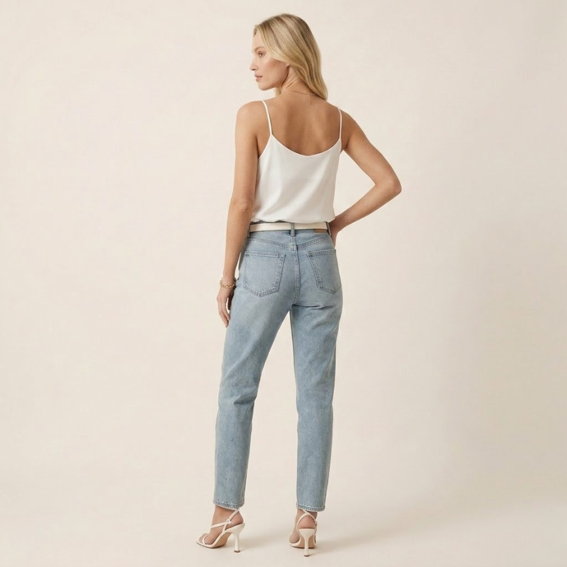 Women's Satin Spaghetti Strap Top — V-Neck Elegant Summer Cami