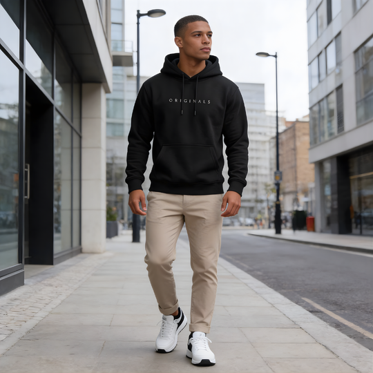 Men's Hooded Sweatshirt — Modern Fit Casual Everyday Hoodie