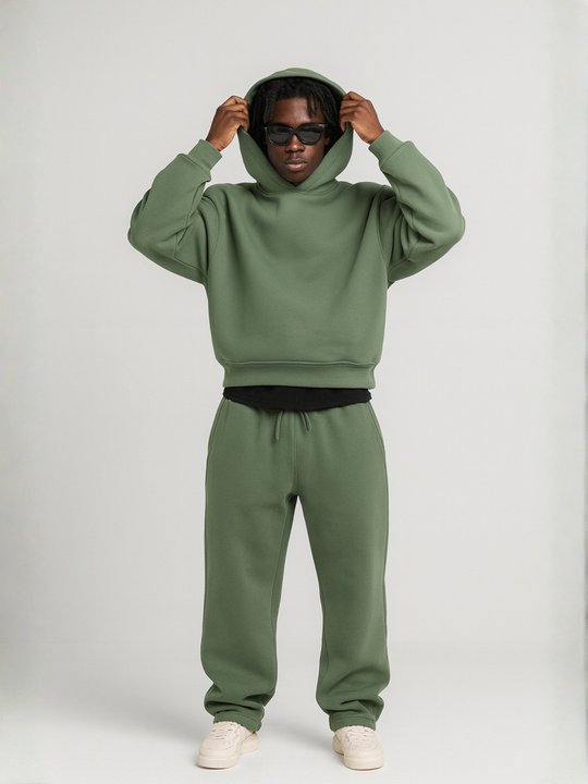 Men's Oversized Hoodie and Jogger Set — Relaxed Fit Casual Tracksuit