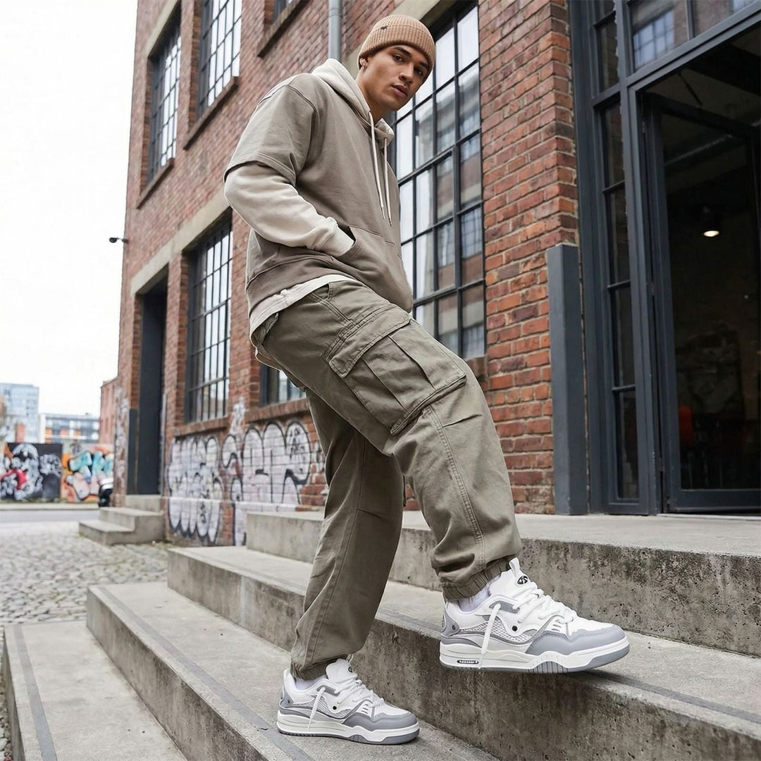 Men's Chunky Trainers — Thick Sole Sporty Casual Everyday Sneakers