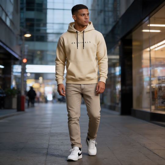 Men's Hooded Sweatshirt — Modern Fit Casual Everyday Hoodie