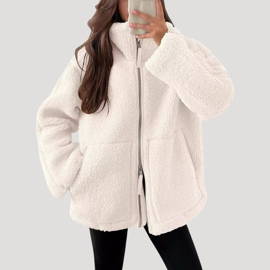 Women's Teddy Fleece Jacket | Zip-Up Winter Jacket with Cosy Fit