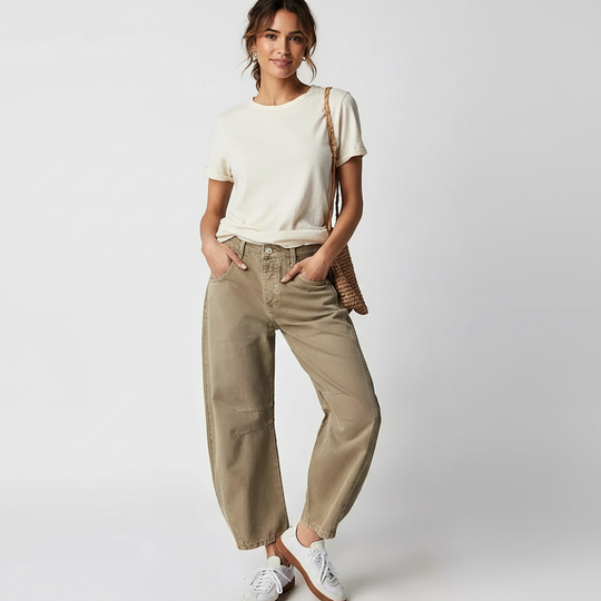 Women's High Waist Baggy Jeans — Relaxed Fit Casual Denim