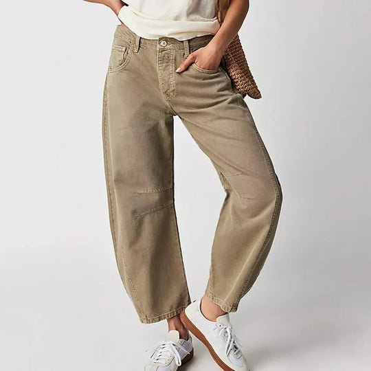 Women's High Waist Baggy Jeans — Relaxed Fit Casual Denim