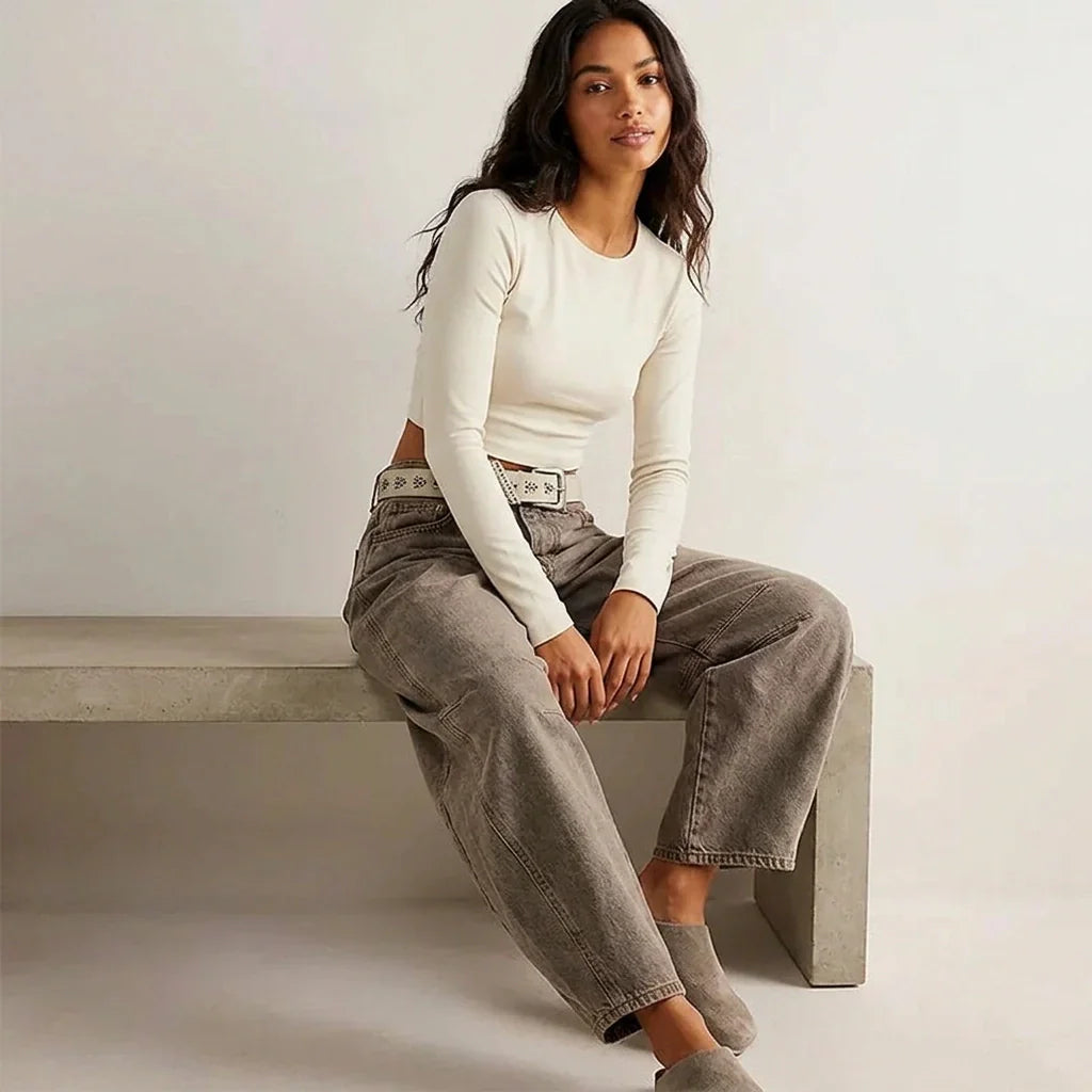 Women's High Waist Baggy Jeans — Relaxed Fit Casual Denim