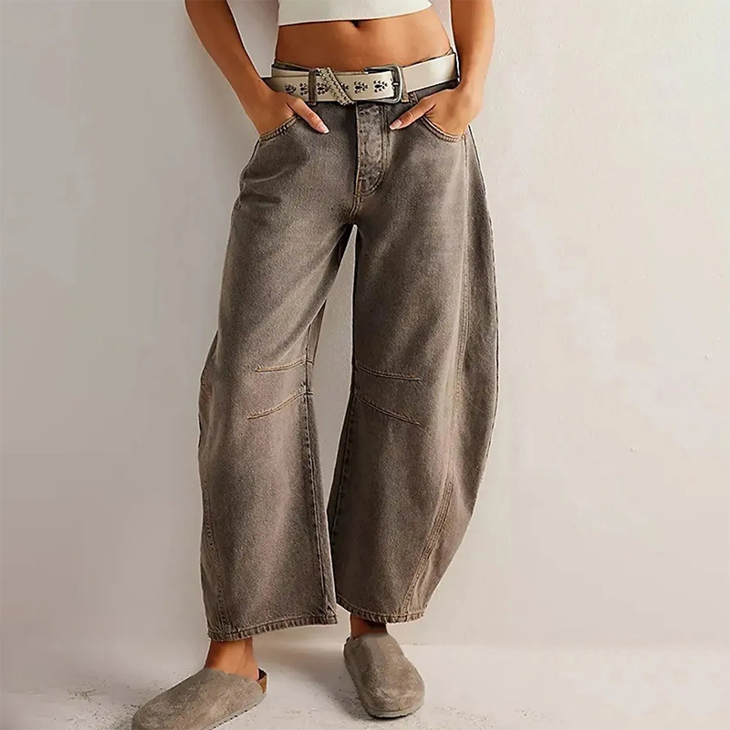 Women's High Waist Baggy Jeans — Relaxed Fit Casual Denim