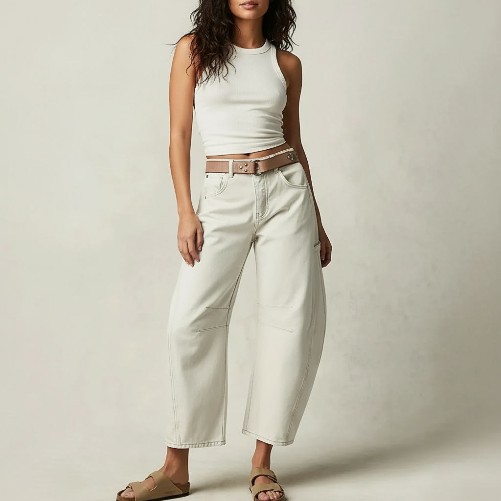 Women's High Waist Baggy Jeans — Relaxed Fit Casual Denim