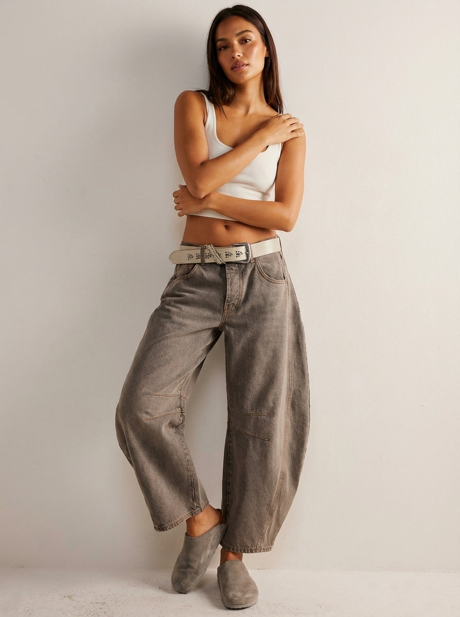 Women's High Waist Baggy Jeans — Relaxed Fit Casual Denim