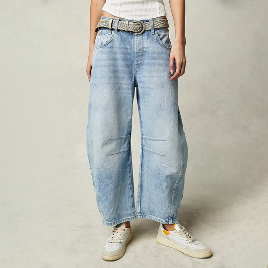 Women's High Waist Baggy Jeans — Relaxed Fit Casual Denim