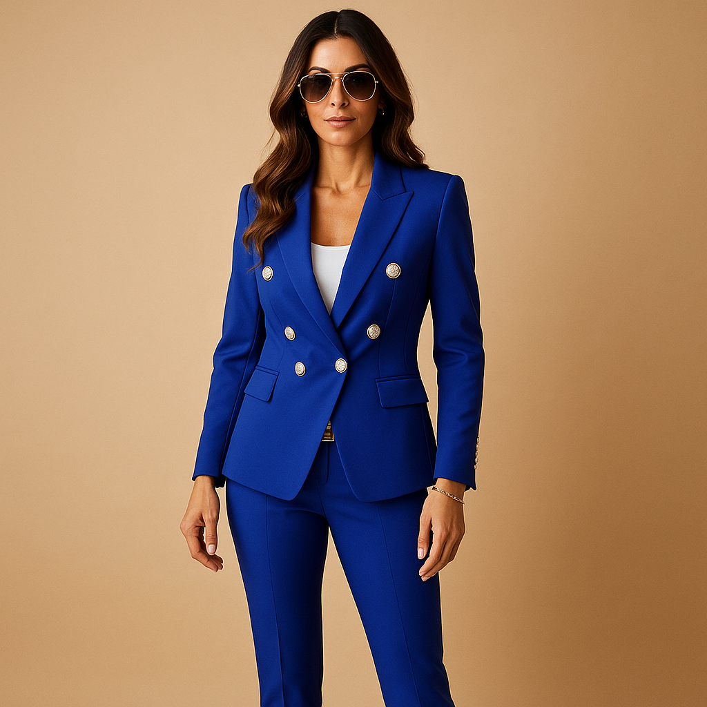 Women’s Blazer and Trouser Suit Set – Elegant & Versatile for Work and Formal Wear