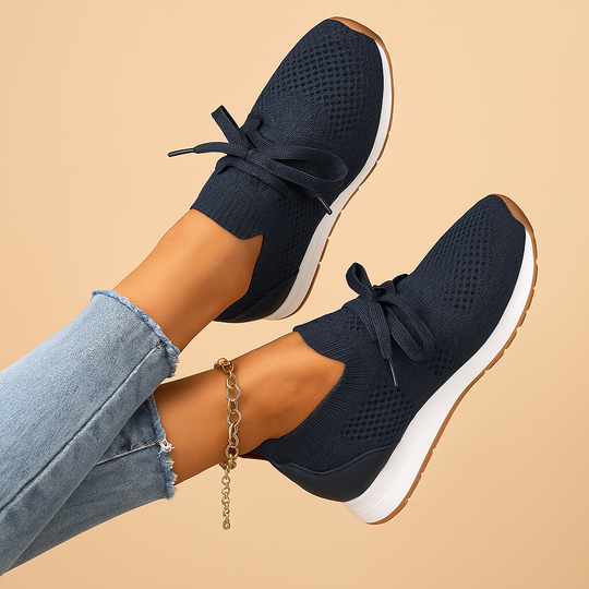 Women’s Breathable Lace-Up Shoes – Lightweight & Comfortable Everyday Wear