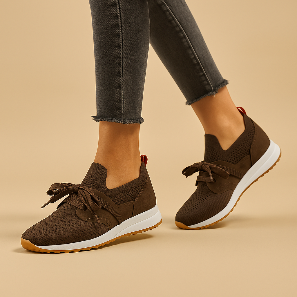 Women’s Breathable Lace-Up Shoes – Lightweight & Comfortable Everyday Wear
