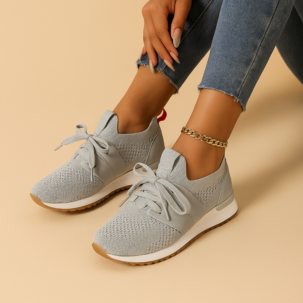 Women’s Breathable Lace-Up Shoes – Lightweight & Comfortable Everyday Wear