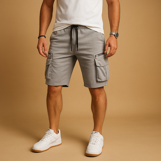 Men’s Cargo Shorts with Drawstring – Relaxed Fit & Practical Everyday Wear