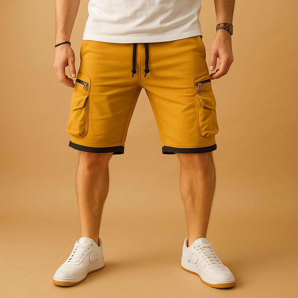 Men’s Cargo Shorts with Drawstring – Relaxed Fit & Practical Everyday Wear