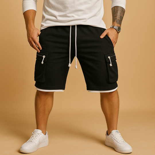 Men’s Cargo Shorts with Drawstring – Relaxed Fit & Practical Everyday Wear