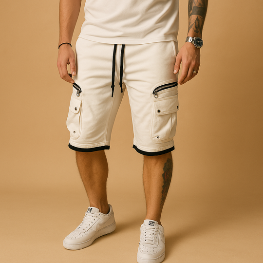 Men’s Cargo Shorts with Drawstring – Relaxed Fit & Practical Everyday Wear
