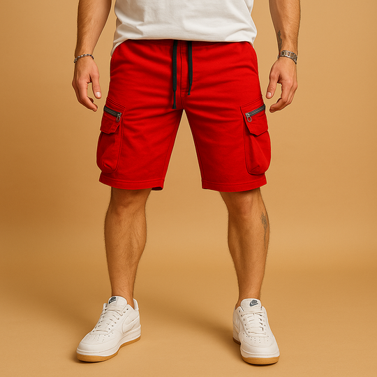 Men’s Cargo Shorts with Drawstring – Relaxed Fit & Practical Everyday Wear