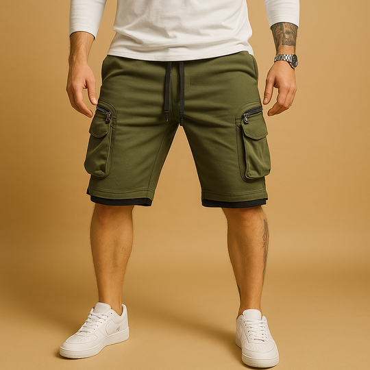Men’s Cargo Shorts with Drawstring – Relaxed Fit & Practical Everyday Wear