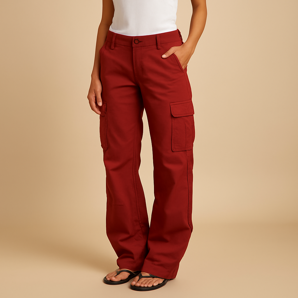 Women’s Casual Cargo Trousers with Pockets – Comfortable & Functional for Everyday Wear
