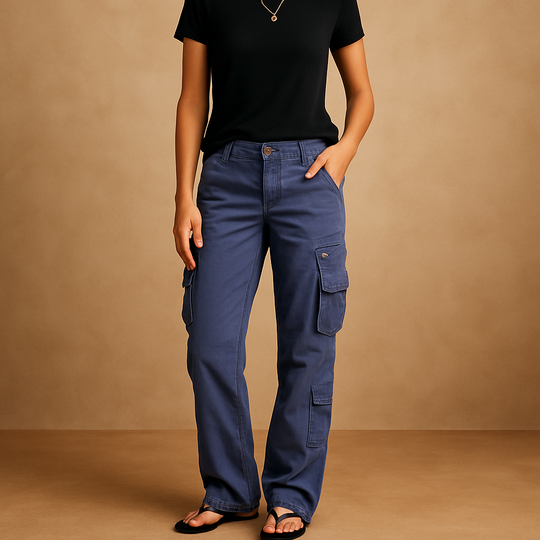 Women’s Casual Cargo Trousers with Pockets – Comfortable & Functional for Everyday Wear