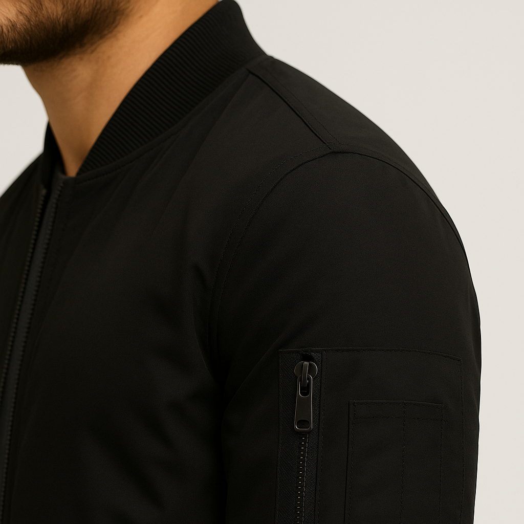 Men's Zip-Up Bomber Jacket | Classic Everyday Style
