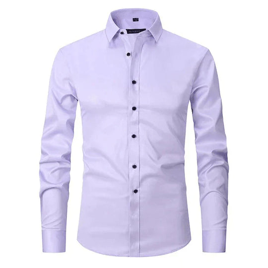 Men’s Wrinkle-Free Long Sleeve Shirt – Classic Button-Up Style