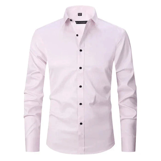 Men’s Wrinkle-Free Long Sleeve Shirt – Classic Button-Up Style