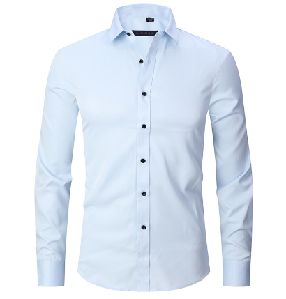 Men’s Wrinkle-Free Long Sleeve Shirt – Classic Button-Up Style