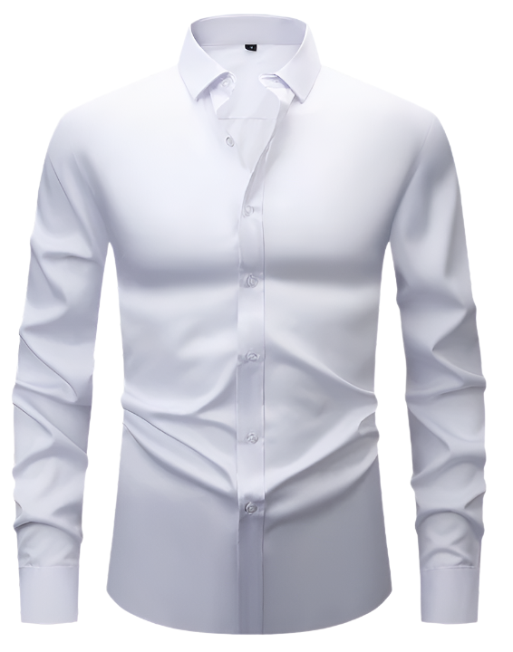 Men’s Wrinkle-Free Long Sleeve Shirt – Classic Button-Up Style