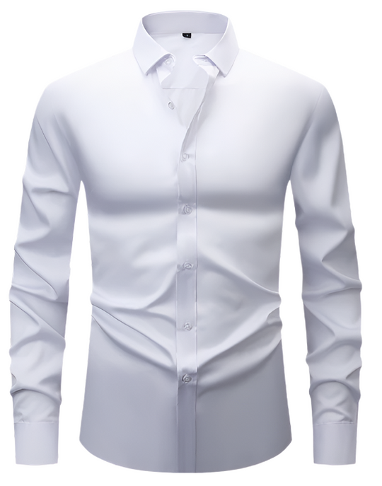 Men’s Wrinkle-Free Long Sleeve Shirt – Classic Button-Up Style