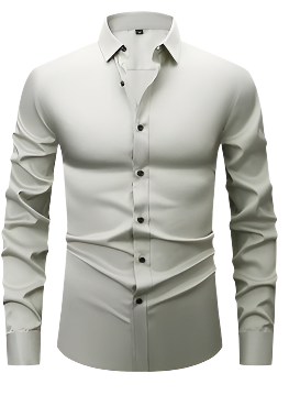 Men’s Wrinkle-Free Long Sleeve Shirt – Classic Button-Up Style