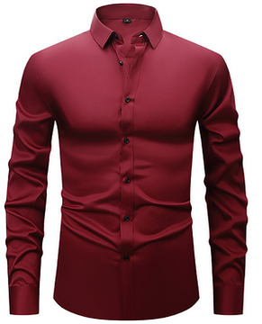 Men’s Wrinkle-Free Long Sleeve Shirt – Classic Button-Up Style