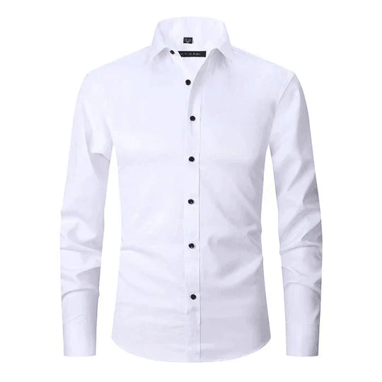 Men’s Wrinkle-Free Long Sleeve Shirt – Classic Button-Up Style