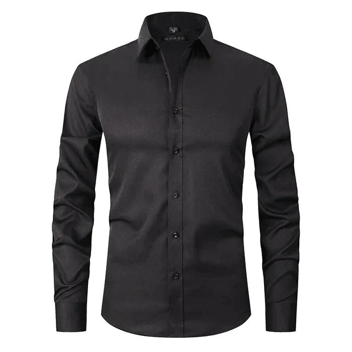 Men’s Wrinkle-Free Long Sleeve Shirt – Classic Button-Up Style