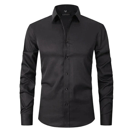 Men’s Wrinkle-Free Long Sleeve Shirt – Classic Button-Up Style