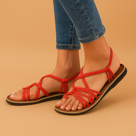 Women’s Colourful Summer Sandals – Cushioned & Adjustable for Warm Days