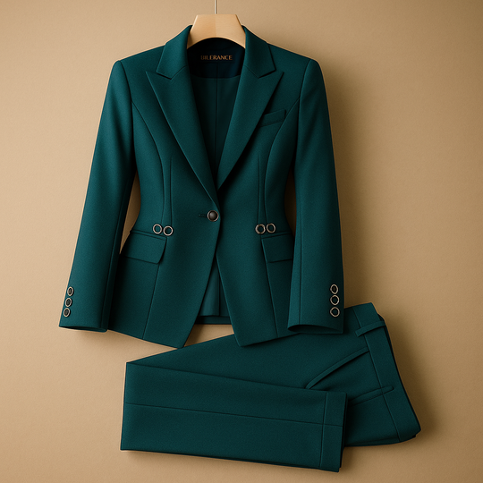 Women’s Elegant Blazer & Trouser Set – Timeless & Versatile for Work and Formal Wear