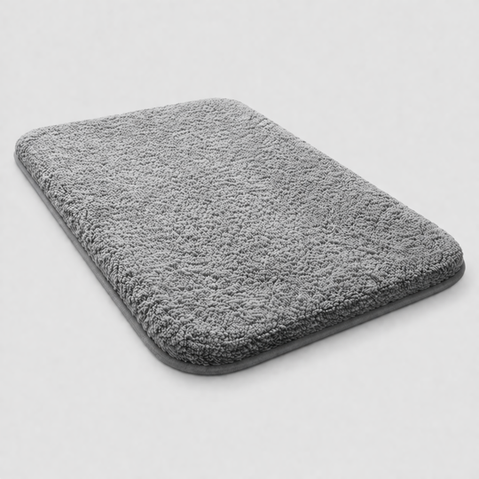 Bath Mat Plush Microfibre - Grey