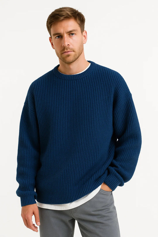 Men's Oversized Knit Sweater | Relaxed Fit for Everyday Comfort