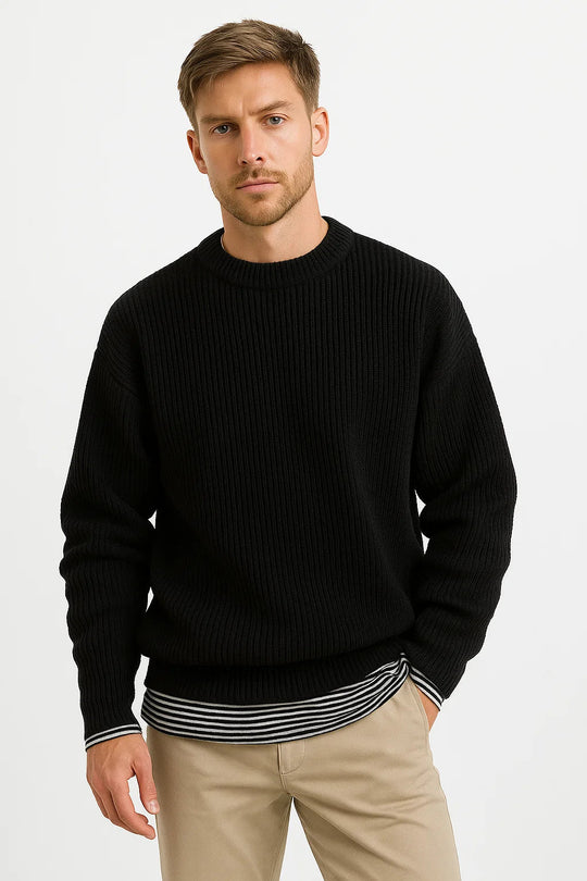 Men's Oversized Knit Sweater | Relaxed Fit for Everyday Comfort