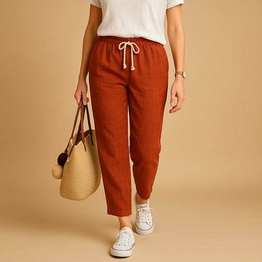 Women’s Lightweight Breathable Casual Trousers – Comfortable & Flexible for Everyday Wear