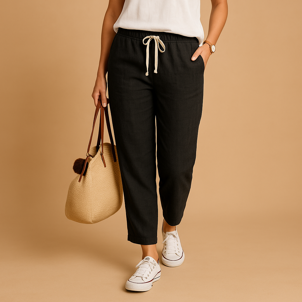 Women’s Lightweight Breathable Casual Trousers – Comfortable & Flexible for Everyday Wear