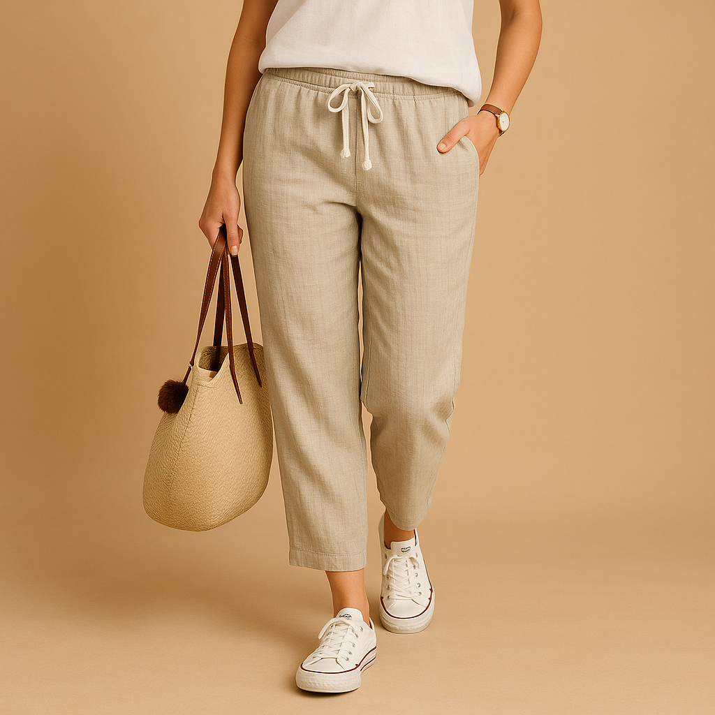 Women’s Lightweight Breathable Casual Trousers – Comfortable & Flexible for Everyday Wear