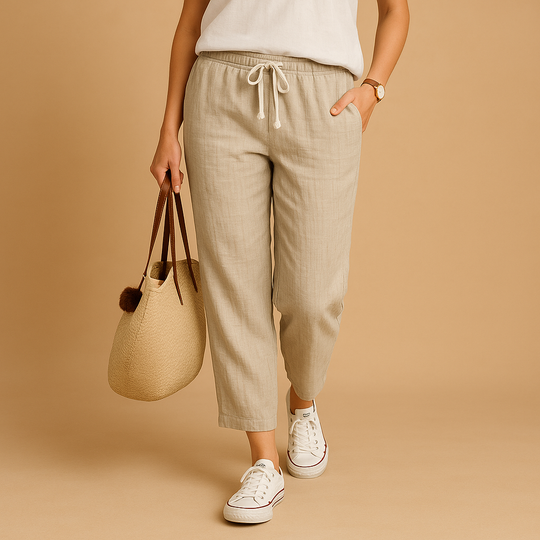 Women’s Lightweight Breathable Casual Trousers – Comfortable & Flexible for Everyday Wear