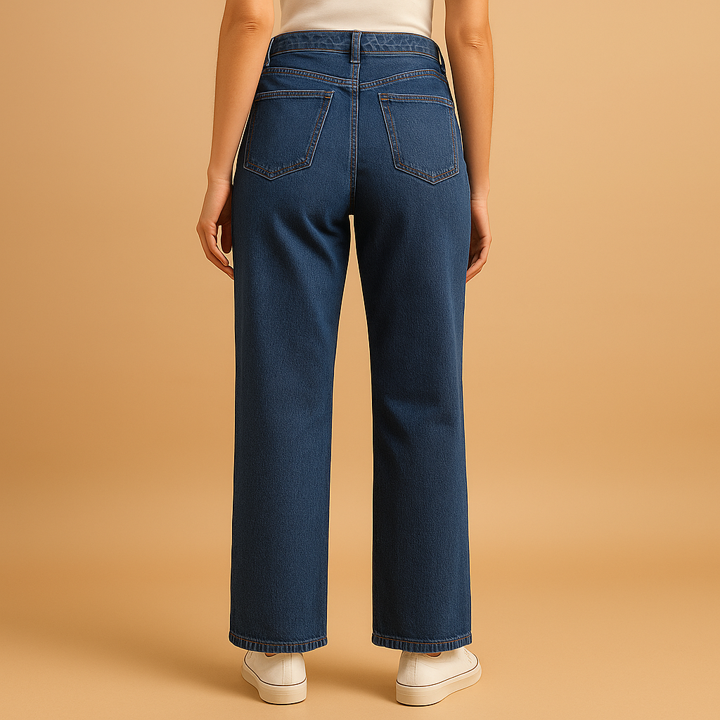 Women’s Loose Fit High-Waisted Jeans – Relaxed & Modern for Everyday Wear