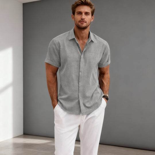 Men’s Short-Sleeved Casual Shirt – Lightweight & Relaxed Fit